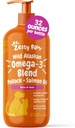 Zesty Paws Wild Alaskan Omega-3 Mix Pollock + Köpek ve Kediler için Salmon yağı, Omega 3 Supplement for Pets, 32oz