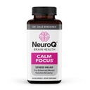 NeuroQ Calm Focus Κάψουλες - Συμπληρώματα ανακούφισης από το στρες - Υποστηρίζει την ψυχική λειτουργία & χαλάρωση - Sensoril Ashwagandha, μαγνήσιο, GABA, L-Θεανίνη, Andean Cocoa & Kava Kava - 60 κάψουλες