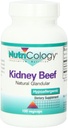 Nutricology Kidney Beef Supplement - Natural Glandular, Freeze-Dried, Bovine, Lyofiliized, Beef Organ, 500 mg Vegetarian Capsules - 100 Count Count