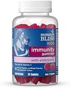 Τα παιδιά της μαμάς Bliss Gelderberry Gummies, υποστηρίζει την ανοσία με Black Elderberry, ψευδάργυρος & βιταμίνη C, Gluten Free & Vegan, ηλικία 2 ετών+ (60 κόμης)