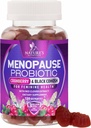 Kadınlar için Menopause Supplements - 3 Milyar CFU Natural Menopause Relief for Mild Hot Flashes & Night Sweats, PH, Vaginal Health Support Probiyotiks for Women Gummy, Probiyotik Supplement - 120 Gummies
