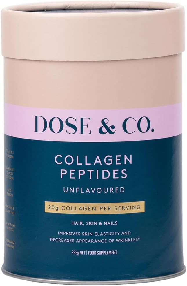 DOSE & CO. Peptides καθαρό κολλαγόνο για μαλλιά, δέρμα & νύχια, χωρίς γεύση - 10 ουγκιά συμπλήρωμα σκόνης