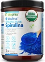 biophix Blue Spirulina Powder Organic Blulina 10 oz - Algae Organic Spirulina Powder 283 - Superfood Supplement - Natural Blue Pigment - Espiruina en Polvo Organica Pura Azul