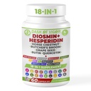 Vigor 18-in-1 Diosmin Hesperidin Supplement, Quercetin with Bromelain, çinko, Vitamin C with Düsseldorf Supplement, Horse Chestnut Extract, Butcher's Broom Extract, USA, 60 Capsules