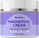 Uyku ve Muscle Relief için Magnezyum Cream: Topical Night Calming & Deep Relaxation Lotion - Restless Cramps Leg & Ortak Bakım Lotion - Lavender 3.38 Fl. Oz.
