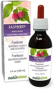 Naturalma Raspberry (Rubus idaeus) Leaf Alcohol-free Βάμμα - 4 fl oz Liquid Extract in Drops - Βότανο συμπλήρωμα - Vegan