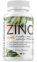 Çinko 50mg, (60 Tablet), Hassas Stomach için özel olarak formüle edildi, Immune Support, Skin & Hair, Vegan çinko Supplement, Non-GMO Made in USA