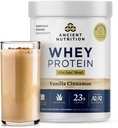 Eski Beslenme Çimi Fed Whey proteini + Fat Kayıpı, Vanilla Cinnamon, 23g proteini, Fat kaybı ve Boost Metabolism, Organik Rejeneratif A2/A2 Süt Protein,18 Hizmetler