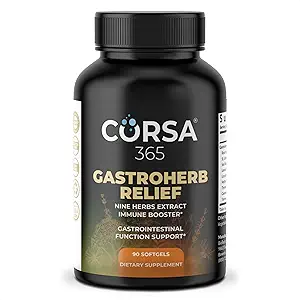 Gastroherb 9 Herb Extract - Airborne Immune Support Supplement - St Johns Wort Licorice Root Youme Oil Immunity Supplement - Digestive Enzymes Immune System Alert - 90 Softgels