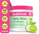Belli Welli Fiber Supplement για γυναίκες & άνδρες – Premium Daily Fiber Powder from Organic Acacia with Added Collagen, Electrolytes & Probiotics – No Bloat, Constipation & Gut Health Support (Cucumber)