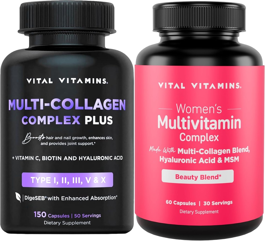 Vitals Multi Collagen Kompleksi Plus + Women's Multivitamin Kompleksi