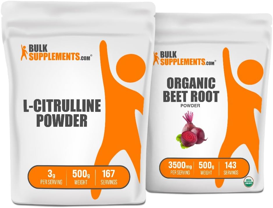 Συμπληρώματα L-Citrulline 500g + οργανική σκόνη ρίζας τεύτλων 500g