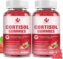 (2 Pack) Rhodiola Rosea ile kadınlar için Cortisol Supplement Gummies, Ashwagandha, Magnezyum, Dengeli Cortisol, Zzz Support, Non-GMO,120 Gummies