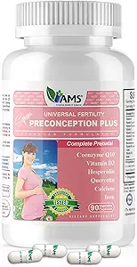 Amerika Medic & Science Preconception Plus (90 Capsules) Conception ve Fertness Supplement | Doktor Formülted Pills to Support Conception | Prenatal Vitaminler Kadınlar için En İyi