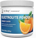 Dr. Berg Zero Sugar Hydration Keto Electrolyte Powder - Ενισχυμένο w/ 1000 mg Κάλιο & Αλάτι Real Ιμαλαΐων (NOT Table Salt) - Συμπλήρωμα Ενυδάτωσης Πορτοκαλί Γεύσης - 50 Σερβιέτες