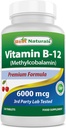 En İyi Doğal Vitamin B12 6000 mcg 120 Tablet