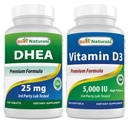 Best Naturals Dhea 25mg & βιταμίνη D3 5000 I