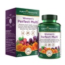 Düşük Ürünler Kadın Mükemmel Multi Balanced Multivitamin - Destekler Urinary Tract Health, Immune, Bone + Muscle, Hair, Skin, Nails, A Elite Probiyotik for Digestive Health + More - 120 Tabletler