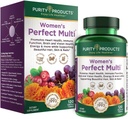 Düşük Ürünler Kadın Mükemmel Multi Balanced Multivitamin - Destekler Urinary Tract Health, Immune, Bone + Muscle, Hair, Skin, Nails, A Elite Probiyotik for Digestive Health + More - 120 Tabletler