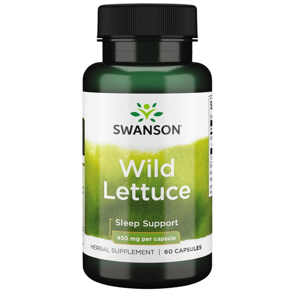 Swanson Full Spectrum Άγρια Μαρούλι 450 Χιλιοστόγραμμα 60 κάψουλες