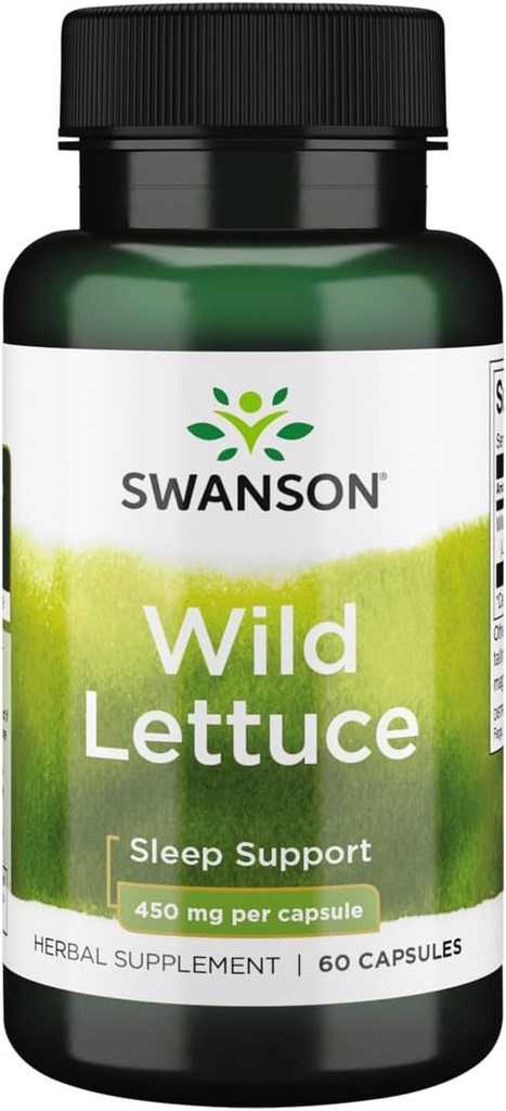 Swanson Full Spectrum Άγρια Μαρούλι 450 Χιλιοστόγραμμα 60 κάψουλες