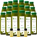 Celery Juice, Raw Fountain, All Natural Raw, Cold Pressed Juices, Morning Detox Cleanse, 30 Şişe 12oz, 5 Bonus Ginger Shots