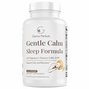 Calm Sleep Formula Formula Magnezyum, L-Theanine, Melatonin, GABA, 5-Htp | Sleep Aid | Non-GMO - 60 Capsules