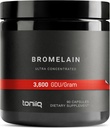 Ultra High Strength Bromelain 1000mg - 3600 GDU/Gram - Highly Concentrated and Bioavailable - Third-Party Tested Formula - 90 Vegetarian Capsules - 45 Servings Per Container - Bromelain Supplement