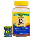 Spring Valley Vegetarian Vitamin D3 Gummies, 2000 IU, 50 mcg, 160 Ct+Better Guides Supplements Book Free Add (Cannot Sold Samely)