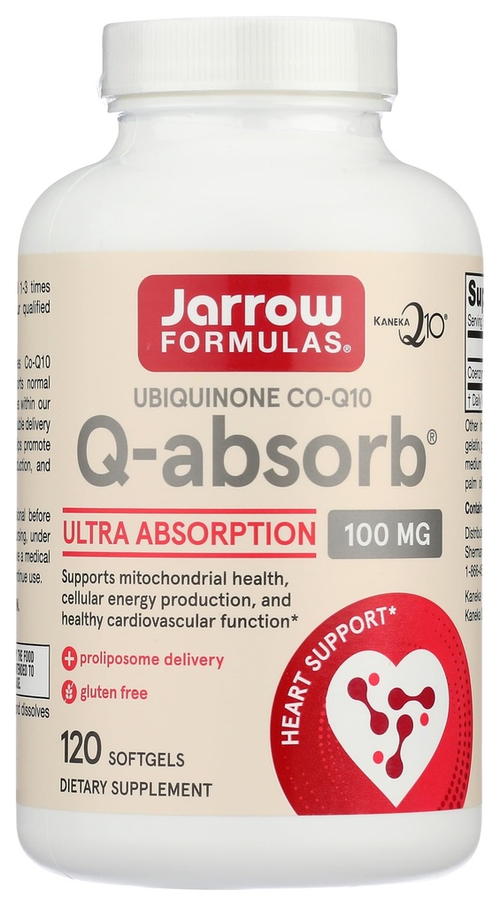 JARROWMULAS Q-Absorb CoQ10 100 MG, 120 CT