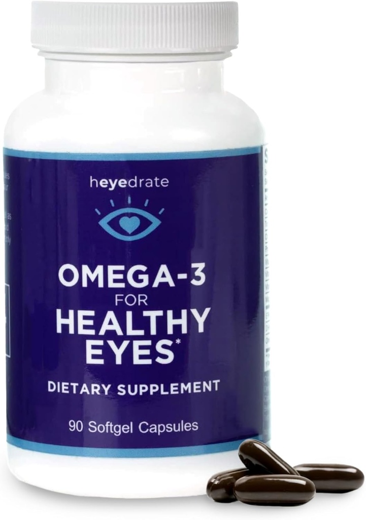 Triglyceride Omega 3 Balık Yağı Sağlıklı Gözler - Optimal Malzemelerle Sağlıklı Gözleri Destek - Burpless - EPA, DHA, ve Omega 7 Fatty Asits - 90 Count