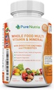 Probiyotik Enzymes ile tüm Gıda MultiVitamin ve Mineraller - Kadınlar ve Erkekler için 120 Çokvitamin - Tüm Gıda ve Herbal Malzemeler ile Paketlendi - Digestive Support için Güçlü Antioksis