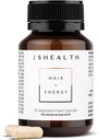 JSSağlık Vitaminleri Saç ve Enerji Formula - Saç & Scalp Support Supplement with Iodine and çinko - 30 Capsules
