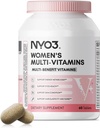 NYO3 Demir ve Biyotin Vitaminleri A,C,K,B2,B6,B12 & Multimineral | Daily Multivitamins Beauty & Energy | Gluten-Free, 60 Day Supply