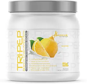 Metabolik Beslenme - TRIPEP - Tri-Peptide Şube Zinciri, BCAA Toz, Pre Intra Post Workout Supplement, Lemonade, 400 Grams (40 Hizmet)