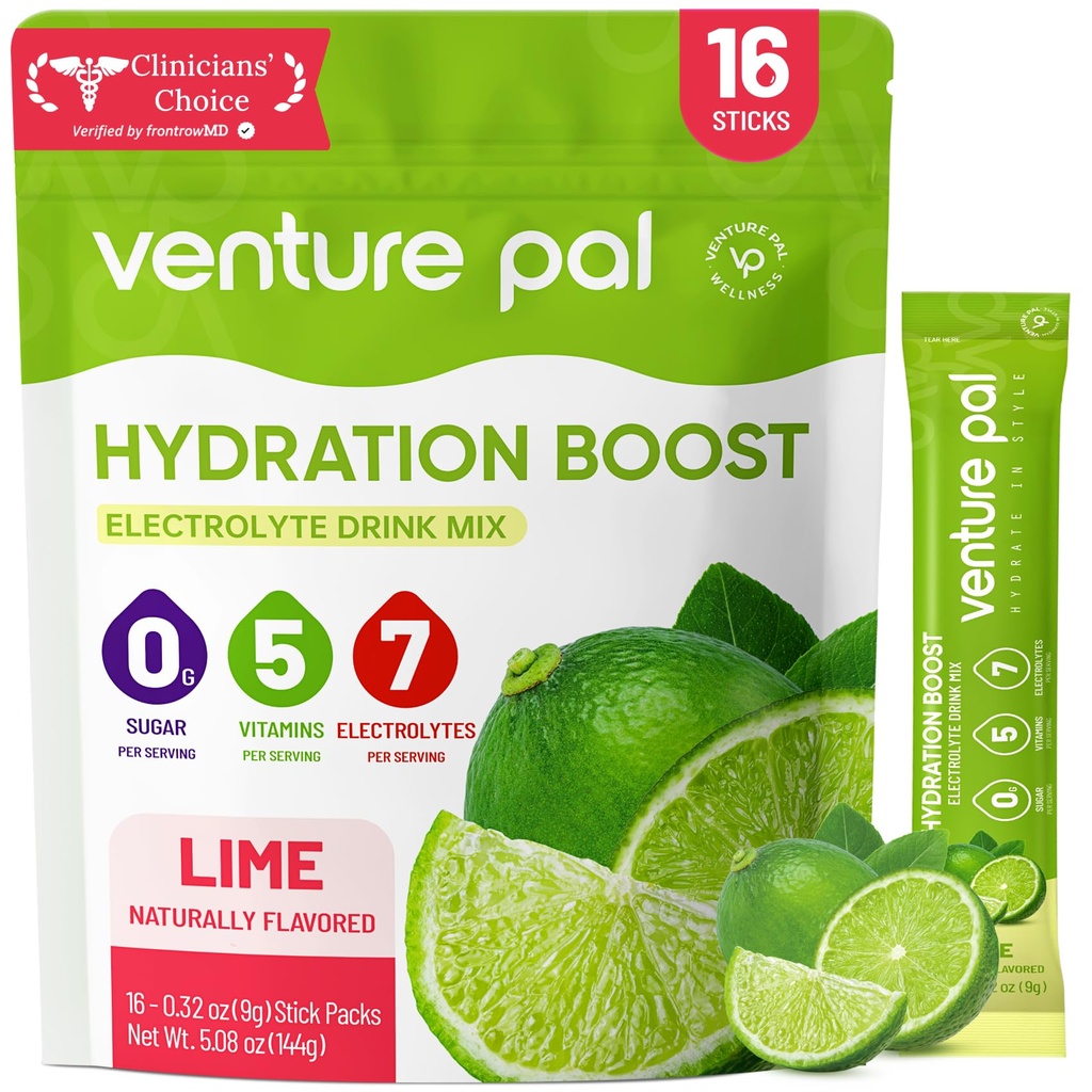 Venture Pal Sugar Free Electrolyte Packets σκόνης - Liquid Daily IV Hydration Packets 