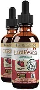 Rejuvica Health CardioVance - Συμπλήρωμα υποστήριξης καρδιάς - Liquid Delivery for Better Abvortion - Hawthorne, Hibiscus, Arjuna, Olive Leaf & More!