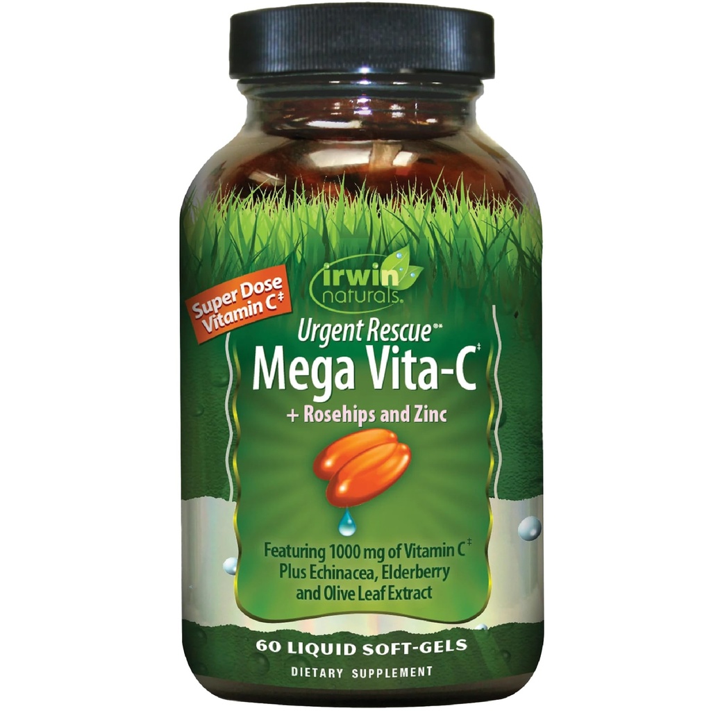 Irwin Naturals Vita C Plus Urgent Kurtarma, 60 Kont