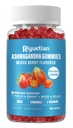 Kadın ve Erkekler için Ashwagandha Gummies - Stres Yardımı, Immune Support & Artan Enerji - Sugar Free, Vegan - Organik Ashwagandha Root Supplements Gummy- Natural Strawberry Flavor (60 Count)