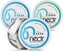 Nectr Enerji Nootropic Pouches Mint Mix - Cog Atari Citicoline ile Caffeine Pouches. 3 Flavors: Mild ve Fresh Mint ve Glacial Green. Sugar-Free, Nicotine Free Calm Focus & Energy Supplement
