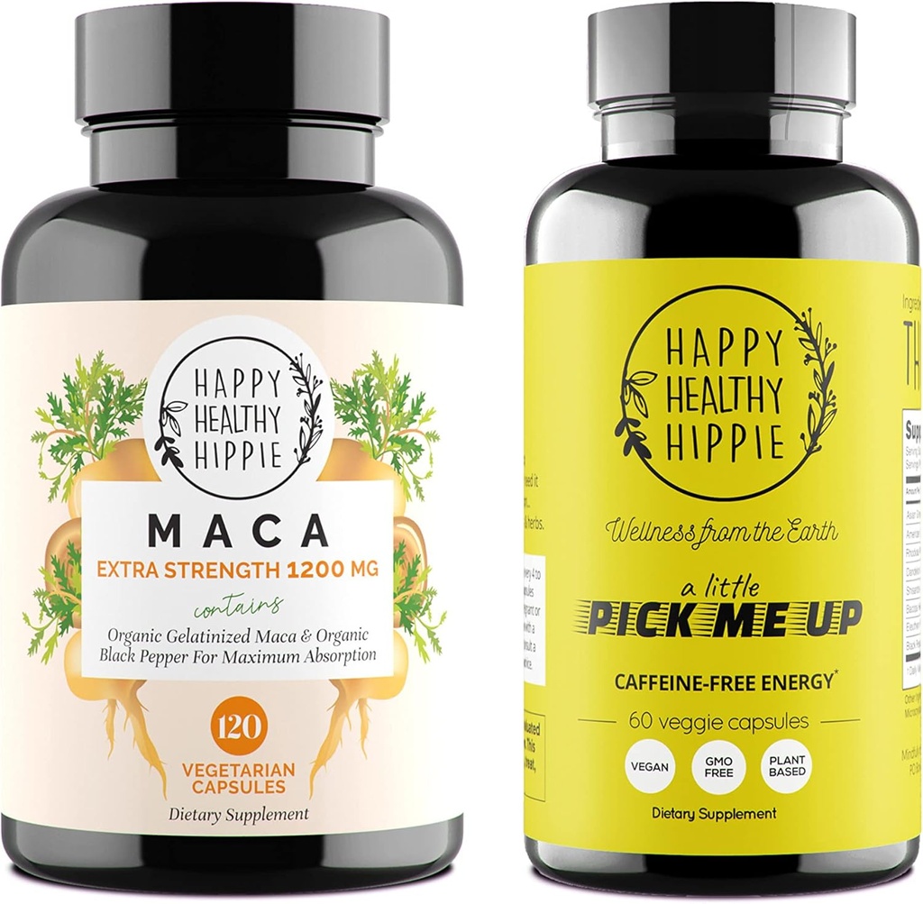 Mutlu Sağlıklı Hippie Performans ve Focus Sche (2-Pack) - Organik Maca & A Little Pick Me Up