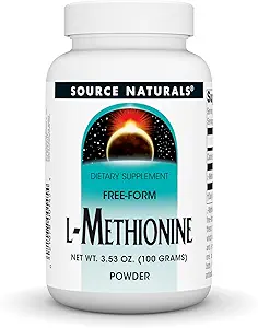 Source Naturals L-Μεθειονίνη Free-Form Powder - Συμπλήρωμα αμινοξέων - 100 γραμμάρια