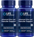 Επέκταση ζωής Advanced Olive Leaf Αγγειακή Υποστήριξη, 60 κάψουλες χορτοφάγων (πακέτο του 2)