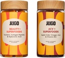 JUGO Beauty + ACV Gummies Sche – Collagen, Biotin & Apple Cider Vinegar – Saç, Skin, Nails, Gut Health & Metabolism – 100% Vegetarian & Gluten-Free