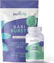 Bari Life Just One Chewable: Daily Bariatric Multivitamin + Demir ve BariBurstuba Citrate Soft Chews for Gastrik Bypass, Gastrik Kol ve Duodenal Switch (Sour Grape)