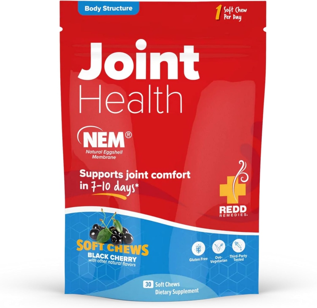 Redd Remedies, Ortak Sağlık Orijinali, Connective Tound ve Cartilage'ı güçlendirmeye yardımcı olur, Black Cherry Flavor, 30 Soft Chews