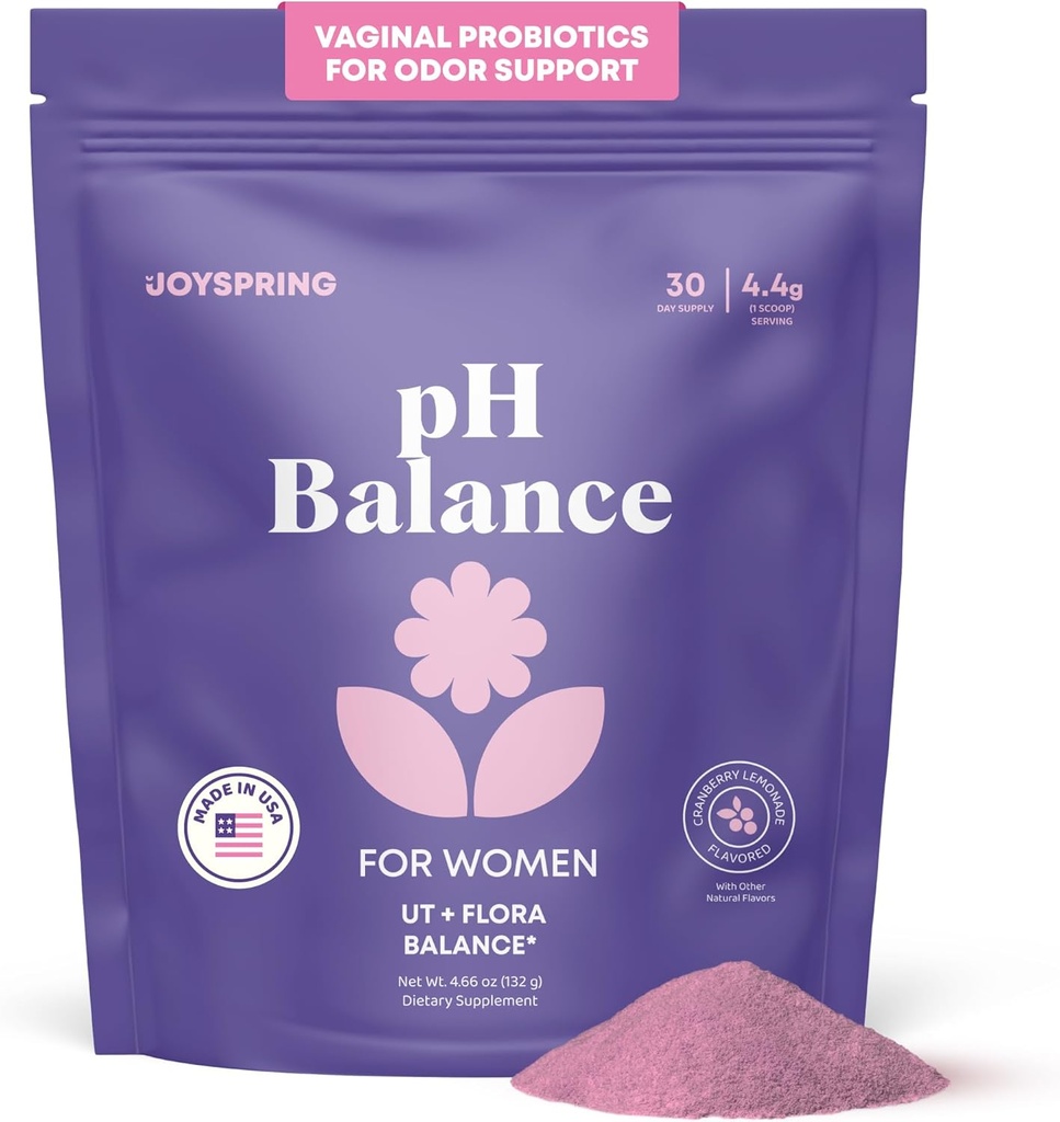 JoySpring Vaginal Probiyotik Toz Supplement | Lactobacillus Acidophilus | D Mannose with Cranberry for Women | D-Mannose Toz Destekleri Feminine PH Balance & Vaginal Health | Sugar-Free,30 Hizmetler