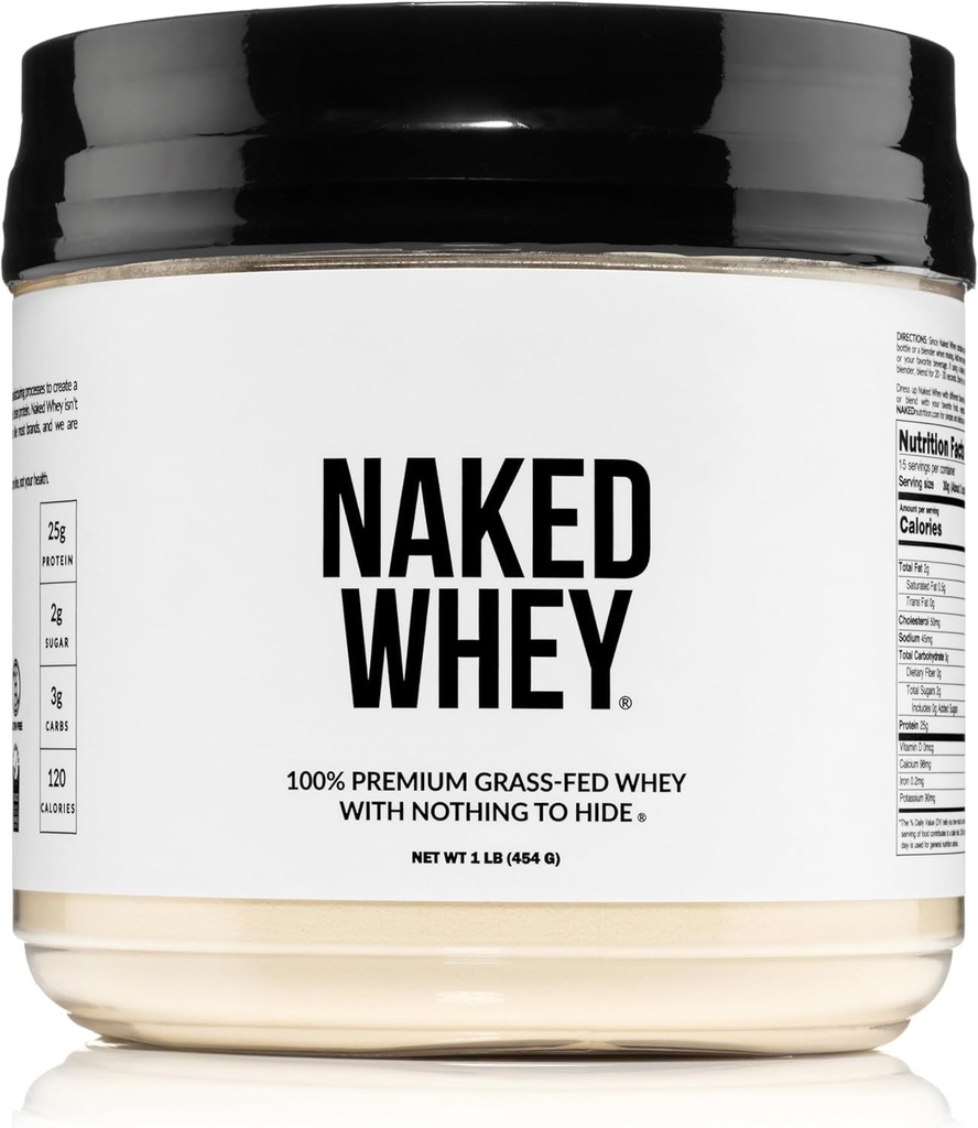 ΝΑΚΕΔ Ορός γάλακτος 1Lb - Μόνο 1 συστατικό, Grass Fed σκόνη πρωτεΐνης ορού γάλακτος, μη μετουσιωμένη, δεν Gmos, δεν σόγια, χωρίς γλουτένη, διεγερτική ανάπτυξη, ενίσχυση ανάκτηση - 15 εξυπηρετούν