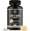 Organik Lions Mane Capsules Diyetary Supplement Premium Organik Lions Mane Mushroom Extract | 90 Capsules