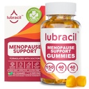 Lubracil Menopause Gummies for Women - Menopausal Supplements for Hot Flashes, Night Sweats, Mood Swings ve Hormonal Denge - Black Cohosh & Ashwagan ile Günlük Vitaminler - 60 Gummies (Pazarlama)